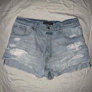 Abercrombie distressed short shorts